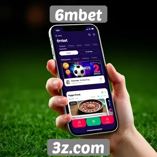 Funcionalidades do aplicativo móvel 6mbet